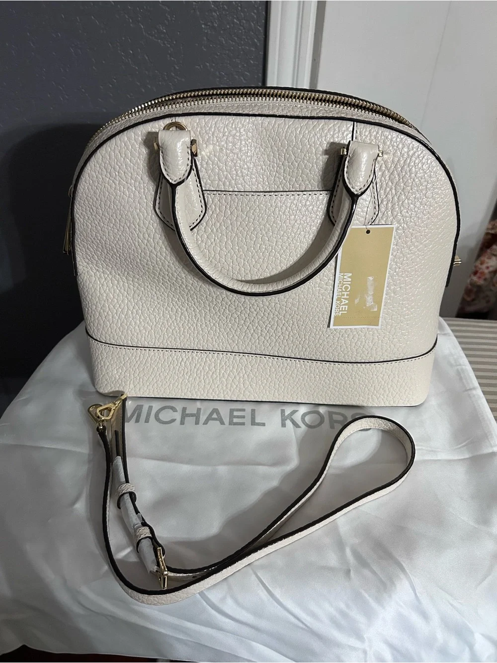 Michael Kors pebbled leather